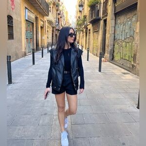 Bershka Faux Leather Vest